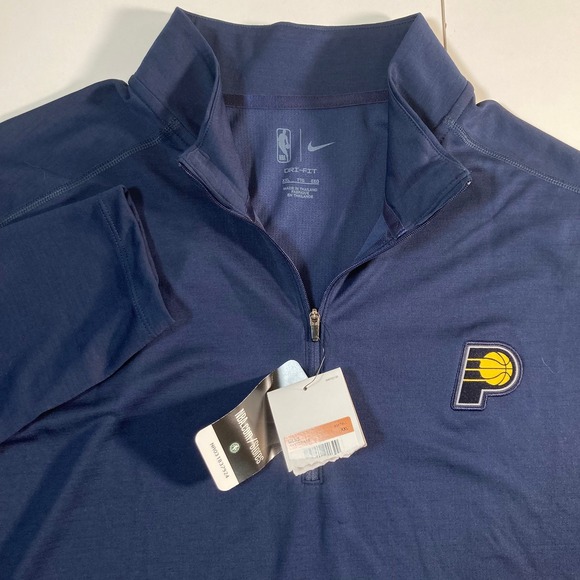 NEW Nike Indiana Pacers 2XL Pullover 1/4 Zip Warm Up Training Sweater NBA NWT - Picture 1 of 10